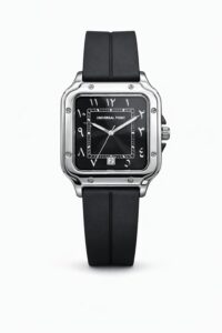 Universal Point Heritage Square Watch – Black Dial with Date Display